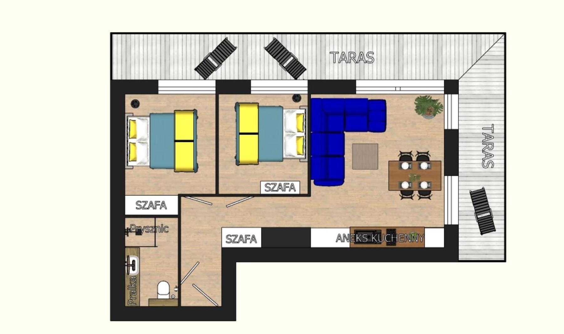 Perlowa Przystan - Apartamenty Komfort Widok Na Morze, Parking Sianozety Eksteriør billede